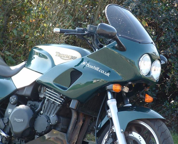 Boxhill sticker - white on bike Boxhill sticker - white on bike