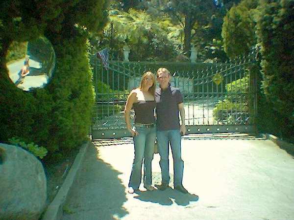 Me, outside the playboy mansion in L.A