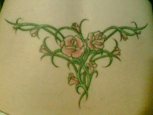 Tattoo on lower back