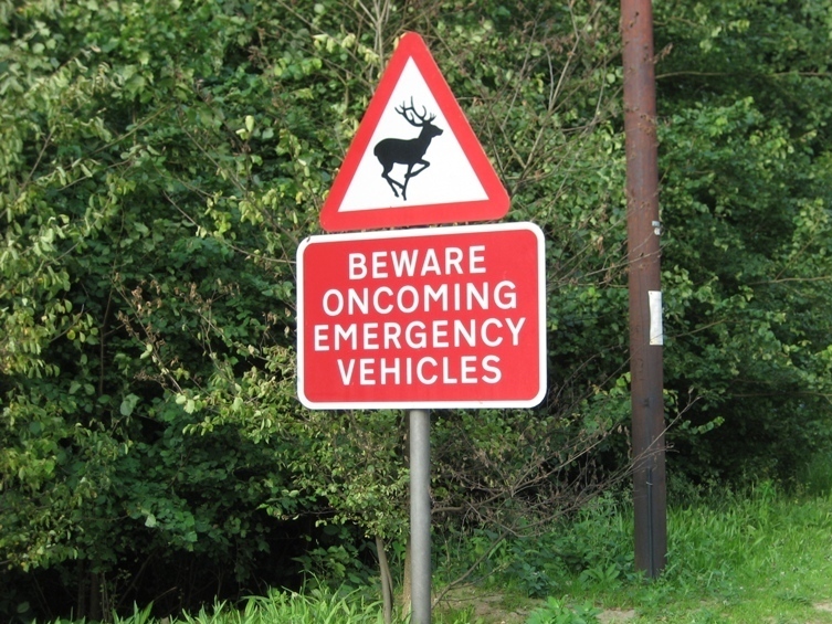 Funny road sign Funny road sign